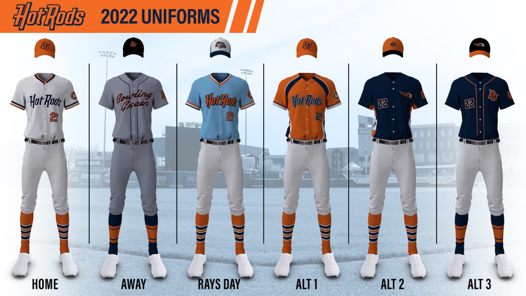 Bowling Green HotRods Presents 2022 Logos And Uniforms